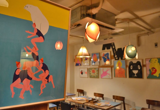 Exhibition "WATER" Hiroshi Masuda bio ojiyan cafe Harajuku